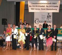 Siegerehrung Senioren S-Latein